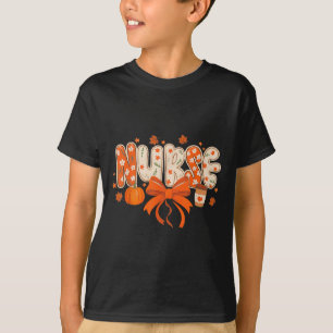 Nurse Fall Autumn Pumpkin Sce Coffee Thanksgiving T-Shirt