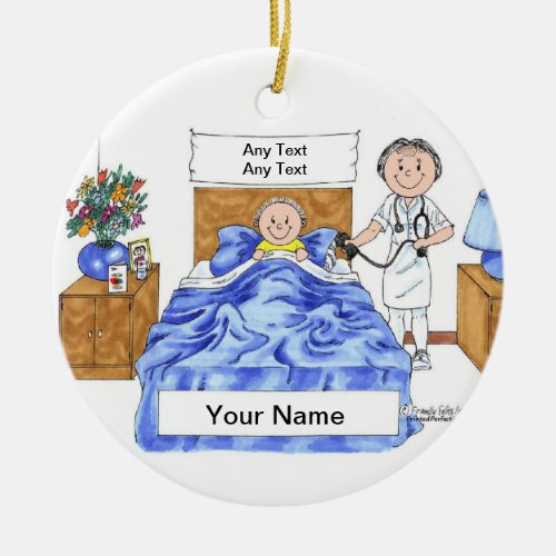 Nurse _ Female Ceramic Ornament