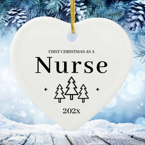 Nurse First Christmas Ornament 2024