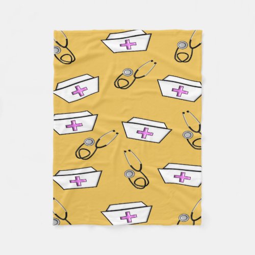 Nurse Fleece Blanket Yellow