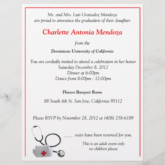 Nurse Flyer Invite (Front)