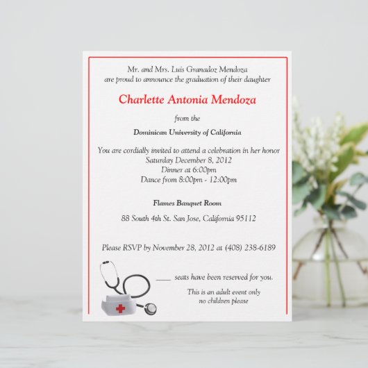 Nurse Flyer Invite (Standing Front)