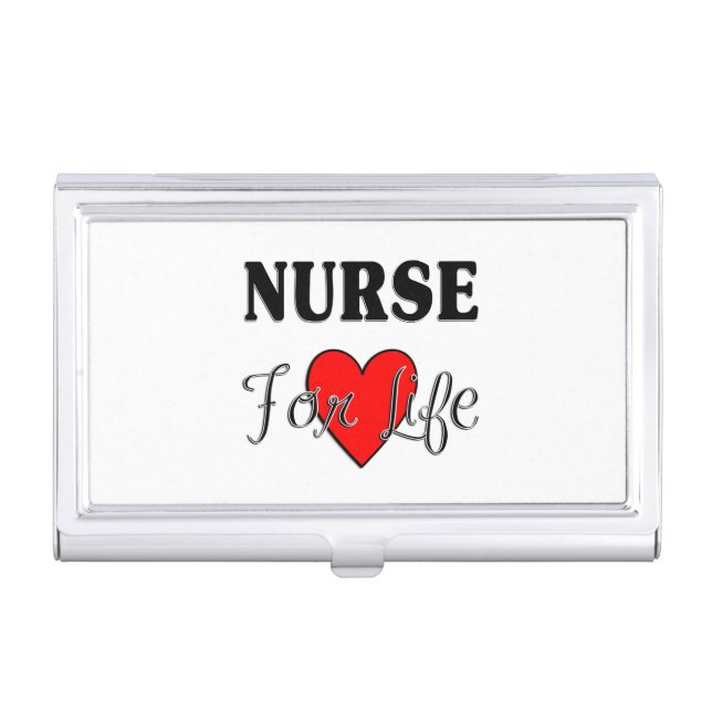 Nurse For Life Business Card Holder (Front)