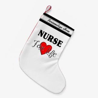 Nurse For Life Nursing Holidays Small Christmas Stocking