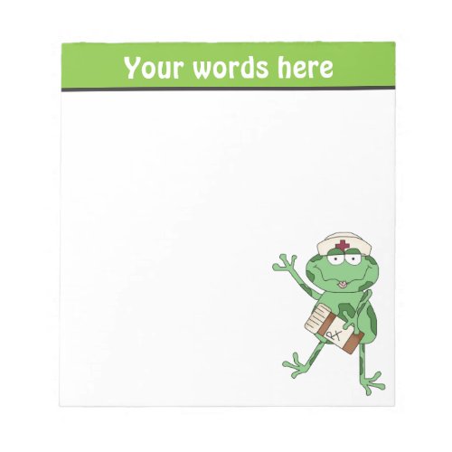 Nurse Frog add words notepad