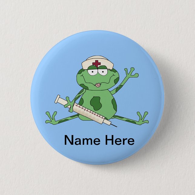 Nurse Frog Button (Front)