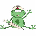 Nurse Frog Sculpture<br><div class="desc">design by Cheryl Seslar at www.digiwebstudio.com</div>