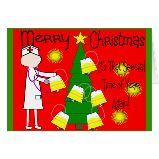 Nurse Funny and Twisted Christmas Humor Card