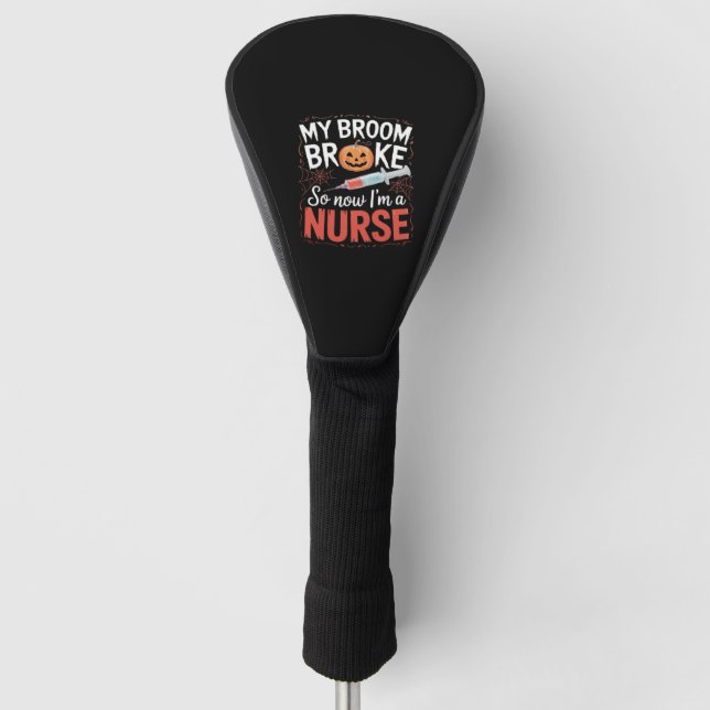 Nurse Funny Halloween Nursing Essential T-Shirt_1 Golf Head Cover (Front)