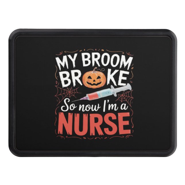 Nurse Funny Halloween Nursing Essential T-Shirt_1 Hitch Cover (Front)
