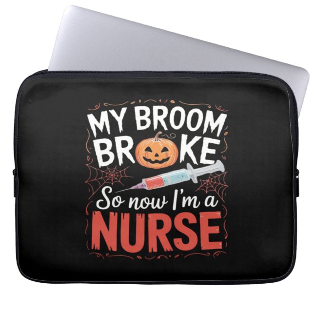 Nurse Funny Halloween Nursing Essential T-Shirt_1 Laptop Sleeve (Front)