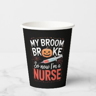Nurse Funny Halloween Nursing Essential T-Shirt_1 Paper Cups