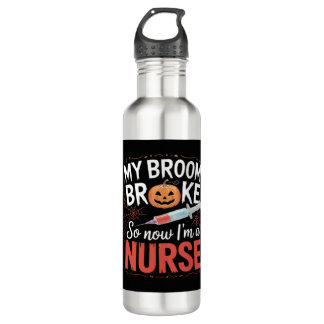 Nurse Funny Halloween Nursing Essential T-Shirt_1 Stainless Steel Water Bottle