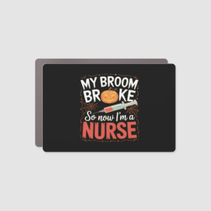 Nurse Funny Halloween Nursing Essential T-Shirt Car Magnet