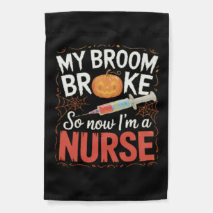 Nurse Funny Halloween Nursing Essential T-Shirt Garden Flag