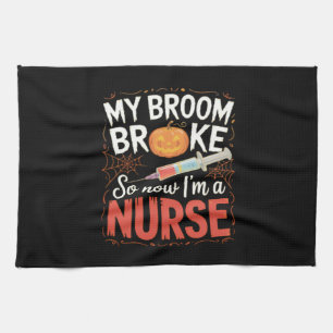 Nurse Funny Halloween Nursing Essential T-Shirt Kitchen Towel