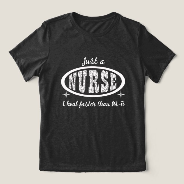 Nurse-funny phrase Tri-Blend shirt (Design Front)