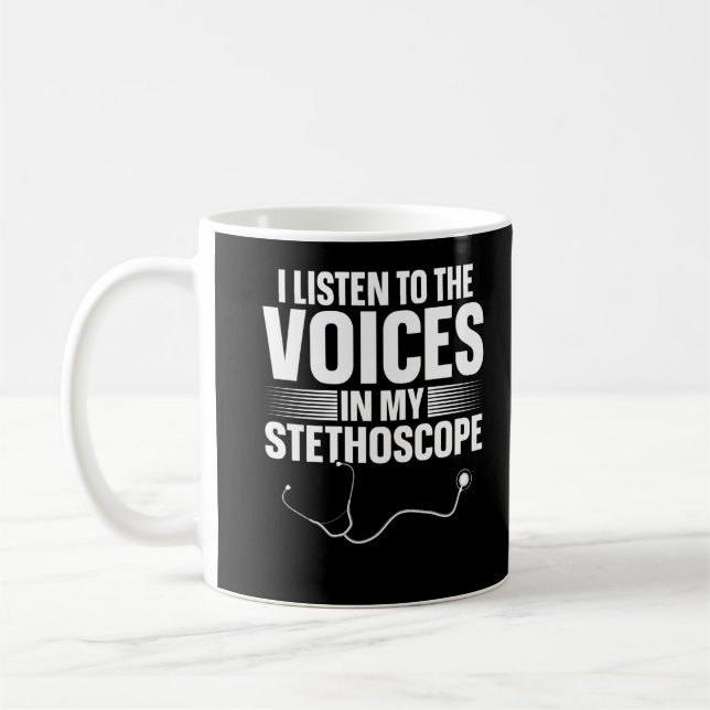 Nurse Funny Stethoscope Doctor Joke Coffee Mug (Left)