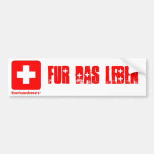Nurse-German Bumper Sticker