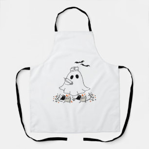 Nurse Ghost Cute Halloween Design Classic T-Shirt Apron