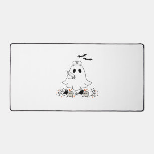 Nurse Ghost Cute Halloween Design Classic T-Shirt Desk Mat