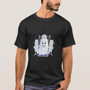 Nurse Ghost Halloween Costume for Nurses Women Rn T-Shirt