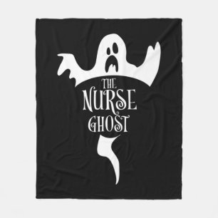 Nurse Ghost Matching Halloween Pajamas Family Nurs Fleece Blanket