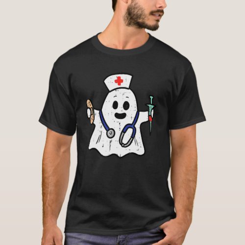 Nurse Ghost Scrub Top Halloween Costume For Nurses