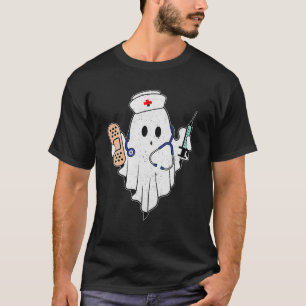 Nurse Ghost Scrub Top Halloween Costume For Nurses