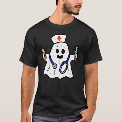 Nurse Ghost Scrub Top Halloween Costume For Nurses