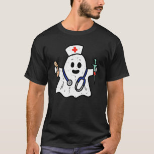 Nurse Ghost Scrub Top Halloween Costume For Nurses