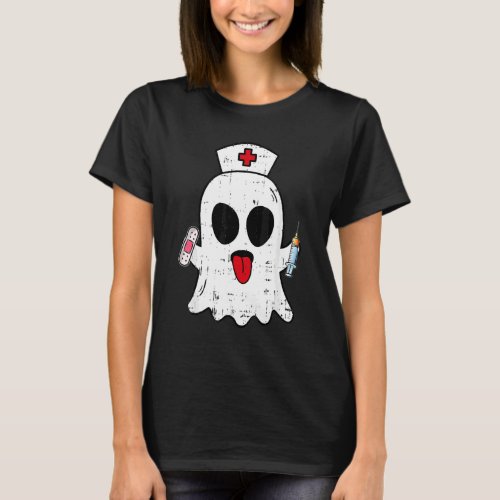 Nurse Ghost Scrub Top Halloween Costume For Nurses