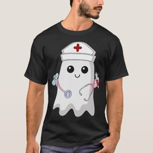 Nurse Ghost Scrub Top Halloween Costume For Nurses