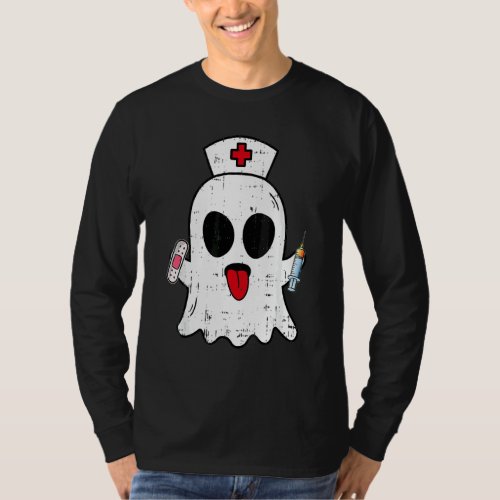 Nurse Ghost Scrub Top Halloween Costume For Nurses