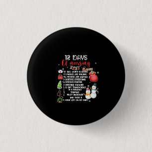 Nurse Gift 12 Days Of Nursing Button