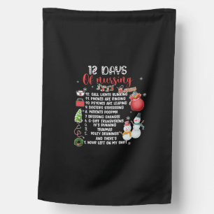 Nurse Gift 12 Days Of Nursing House Flag