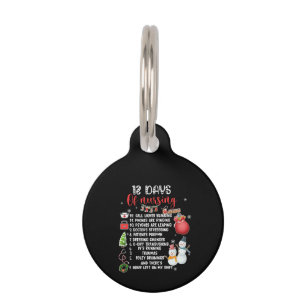 Nurse Gift 12 Days Of Nursing Pet ID Tag