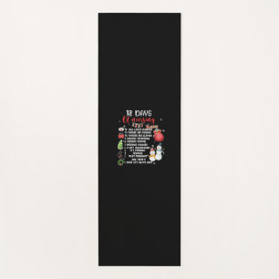 Nurse Gift 12 Days Of Nursing Yoga Mat