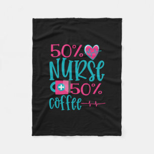 Nurse Gift   50 Nurse 50 Coffee Fleece Blanket