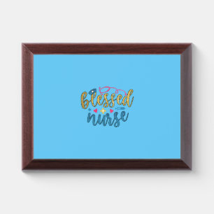 Nurse Gift Blessed Nurse Award Plaque
