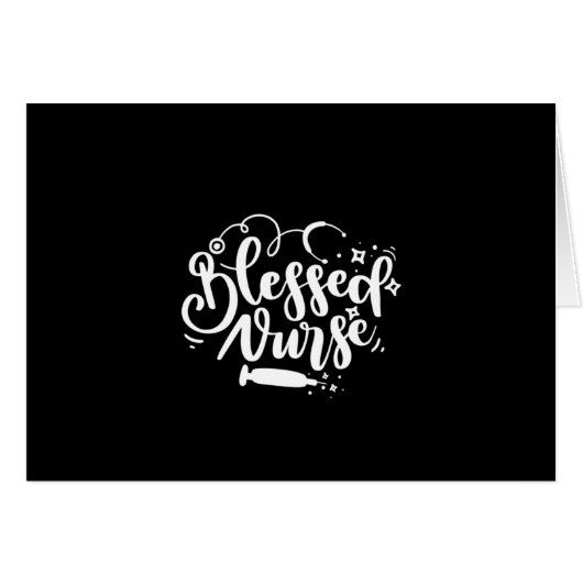 Nurse Gift Blessed Nurse Cards (Front Horizontal)