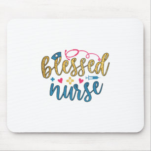 Nurse Gift Blessed Nurse Mouse Pad