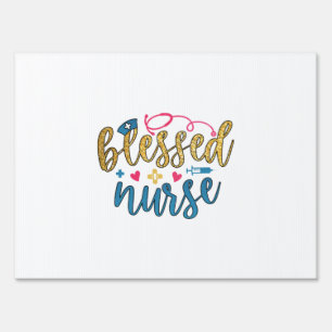 Nurse Gift Blessed Nurse Sign