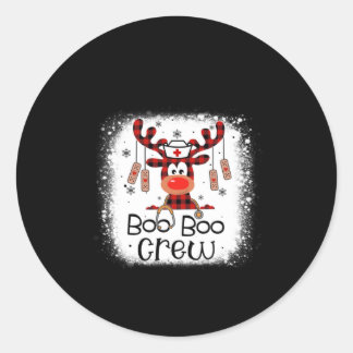 Nurse Gift Boo Boo Crew Classic Round Sticker