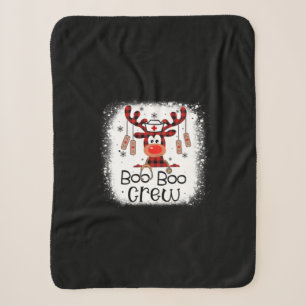Nurse Gift Boo Boo Crew Sherpa Blanket