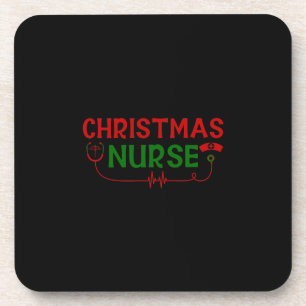 Nurse Gift Christmas Nurse Beverage Coaster