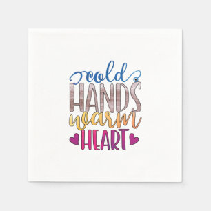 Nurse Gift Cold Hands Varm Heart Napkins
