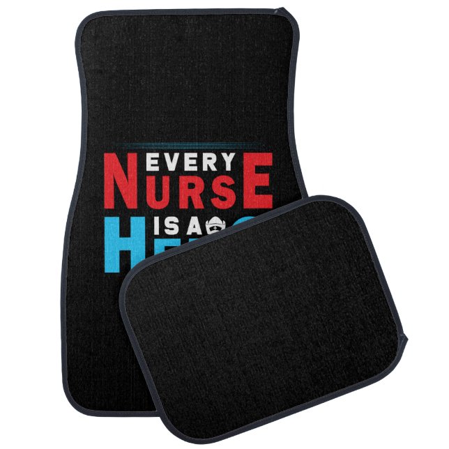 Nurse Gift | Every Nurse Is A Hero Car Floor Mat (Set)