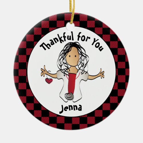 Nurse Gift _ Fun Idea RN LPN CNA Ceramic Ornament