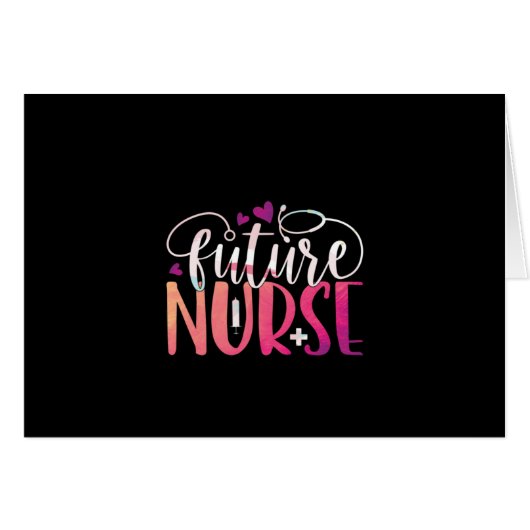 Nurse Gift Future Nurse Cards (Front Horizontal)